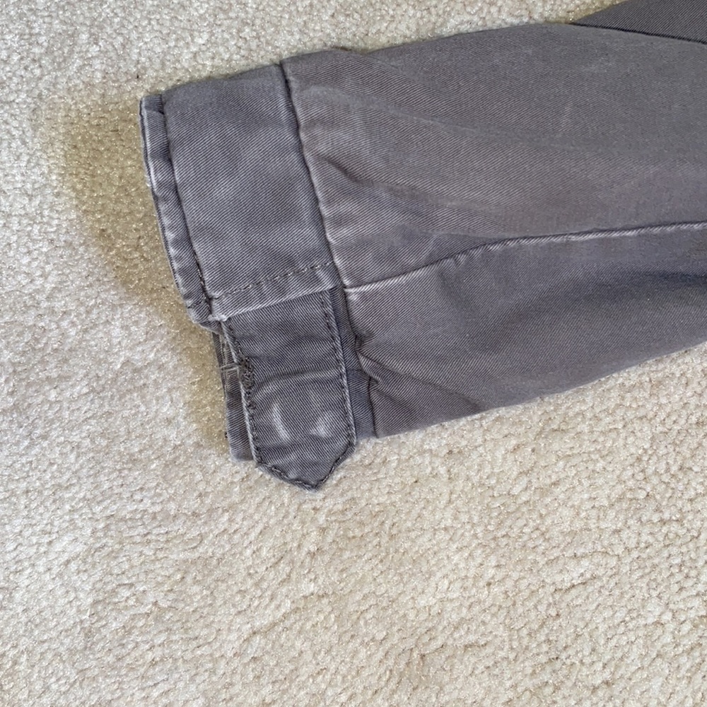 Grey Drawstring Utility Sherpa Jacket - Picture 7 of 7